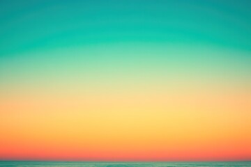 Fototapeta premium Gradient sky at sunset, serene and empty for calm backdrop.