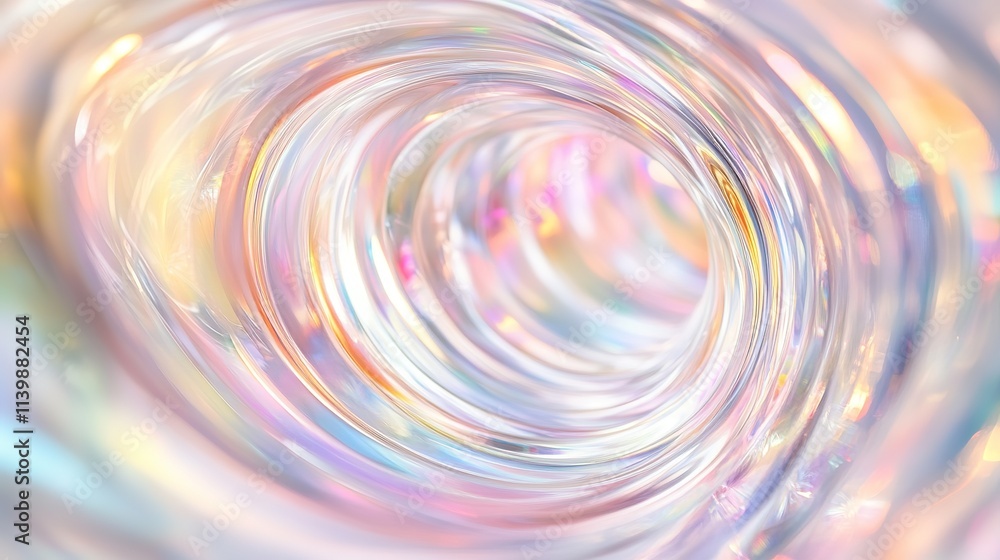 Poster vivid swirl of iridescent colors and light in abstract pattern