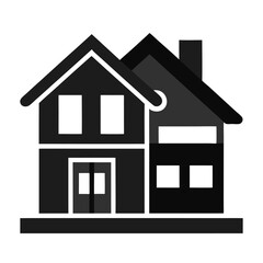 house icon isolated on white