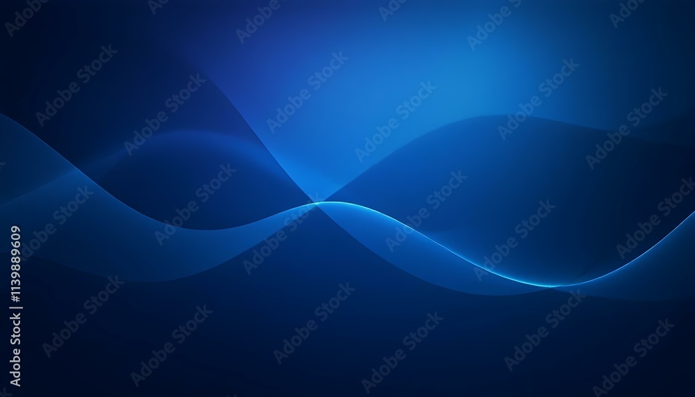 Aufkleber blue abstract gradient background grain texture effect dark vibrant color flow wave. colorful gradie