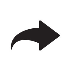 back arrow flat icon vector