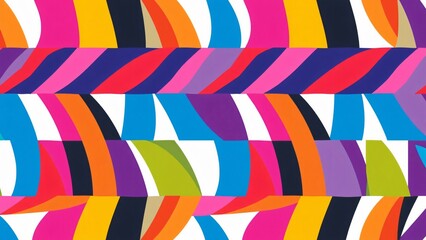 Obraz premium Multicolor Zebra Print in Vibrant Style: Bold and Striking Pattern for Creative and Fashion Design Themes
