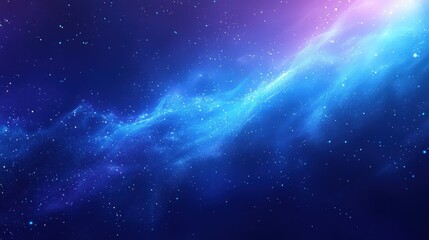 A vibrant cosmic scene depicting a colorful nebula in space.