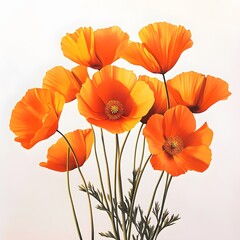 Obraz premium Vibrant Orange Poppies