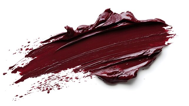 Rich Burgundy Paint Stroke