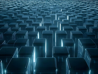 Obraz premium Abstract 3D Cube Background