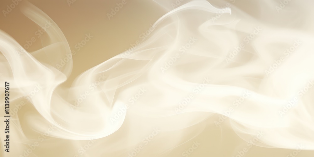Poster soft overlay ethereal swirl of light smoke against a muted background creating a serene and abstract