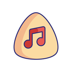 Guitar Pick vector icon