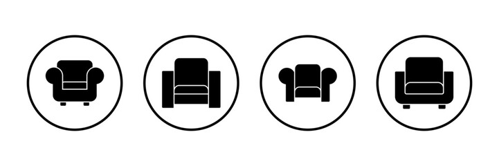 Sofa icon vector isolated on white background. sofa icon illustration. furniture