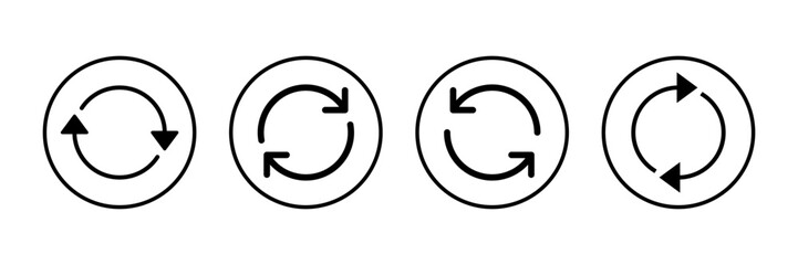 Refresh icon vector isolated on white background. Reload icon vector. Update icon. convert icon