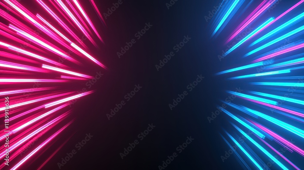 Poster sound loud 3d rendering concept, dynamic visual representation of loud explosion sound waves radiati