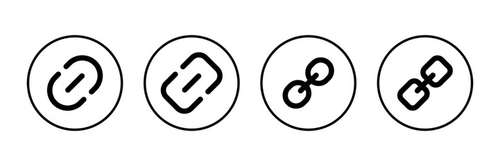 External link symbol icon vector. Link icon isolated on white background. Link vector icon. Hyperlink chain symbol