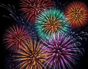 Fototapeta premium fireworks in the night sky