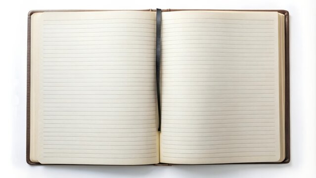 Open diary journal paper book with blank lined pages for writing , diary, journal, paper, book, open, lined, pages, writing