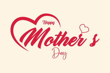 Happy Mother’s Day calligraphy Lettering style.