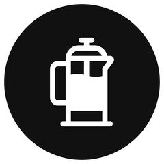 Obraz premium Editable french press vector icon. Cafe, coffee shop, restaurant, drink, beverages. Part of a big icon set family. Perfect for web and app interfaces, presentations, infographics, etc