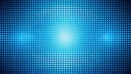 Obraz premium Geometric tech blue halftone dots abstract background, geometric, tech, blue, halftone, dots, abstract, background