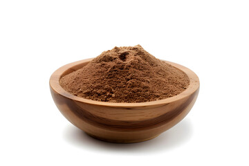Photography of Whole Nutmeg and Ground Powder – Aromatic Spice for Culinary Use for Food Blogs, Recipes, Spice Packaging, E-commerce, Cookbooks, Ads, Social Media, Health Websites