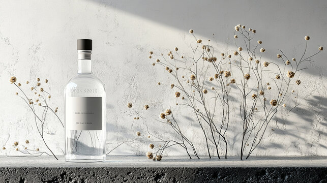 beverage bottle mockup