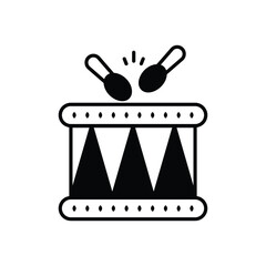 Drum vector icon