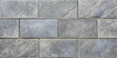 Naklejka premium Closeup of gray outdoor stone tiles, gray, outdoor, stone, tiles, closeup, texture, natural, pattern, background, architecture