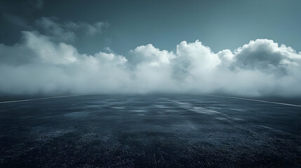 Fototapeta premium Dark Moody Cloudscape Abstract Background Illustration