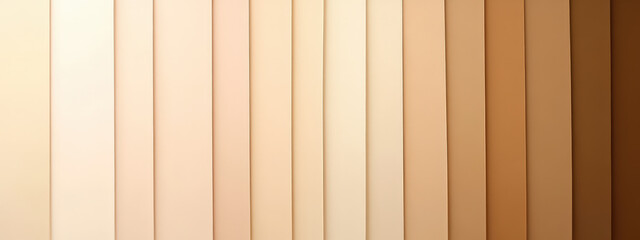 A row of tan and brown shades of makeup
