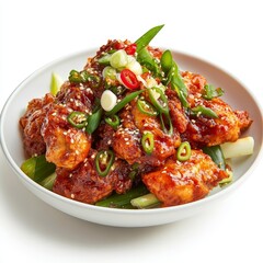 Yangnyeom Chicken isolated on white background