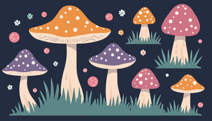 Whimsical Mushroom Garden
