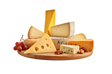 Cheeses on transparent background. Cheese themes. Cheese maker. Cheese profession. Cheese sale. Restaurant. Cheese cuisine. PNG cutting. Image for graphic designer. Image for flyers.