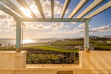 Luxury View of Landscape from terrace in Fnideq, Morocco