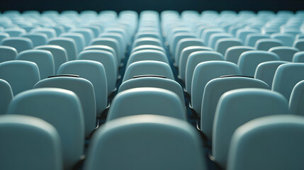 Obraz premium Empty Auditorium Seats 3D Render