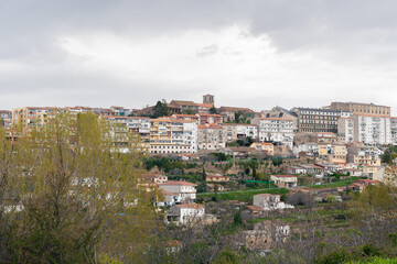 Vista panorámica de un pueblo, Béjar, España. 