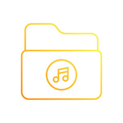 Music Folder vector icon