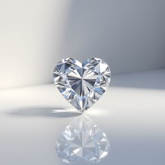 Heart Shaped Diamond Luxury Romance Sparkle