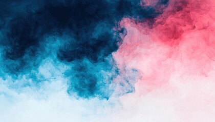 Obraz premium A vibrant abstract background featuring swirling blue and pink hues, creating a dreamy and artistic atmosphere.