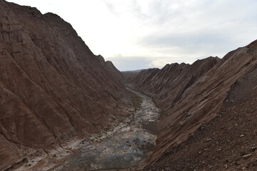 Geomorphic Scenery Desert in Xinjiang, China
