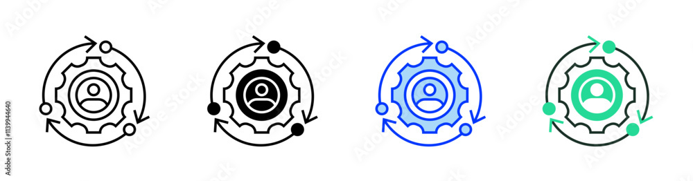 Poster adaptability outline icon. linear style sign for mobile concept and web design. outline vector icon.