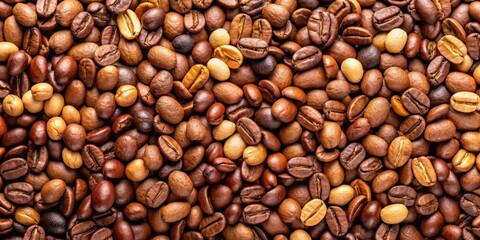 A mix of coffee beans and peanuts, perfect for snacking or cooking, coffee, beans, peanuts, mix, snack, tasty
