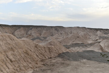 Geomorphic Scenery Desert in Xinjiang, China