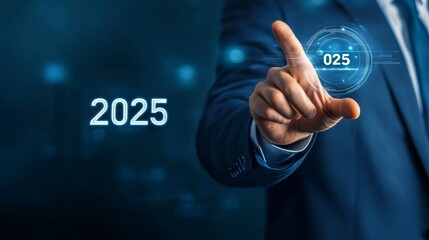 New year's start up, Start new business and new life, Planning,opportunity, challenge and business strategy in new year 2025.