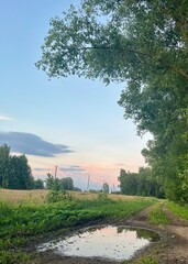 road in the countryside