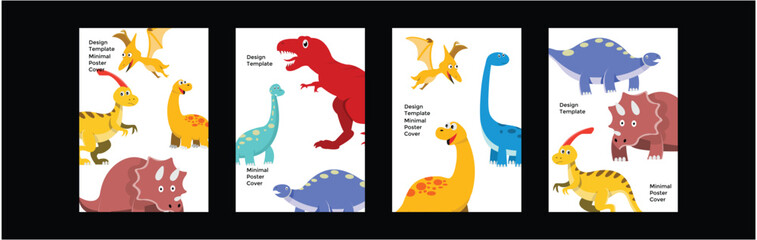 Dinosaur poster concept background