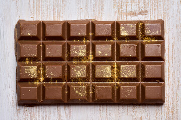 Dubai chocolate closeup