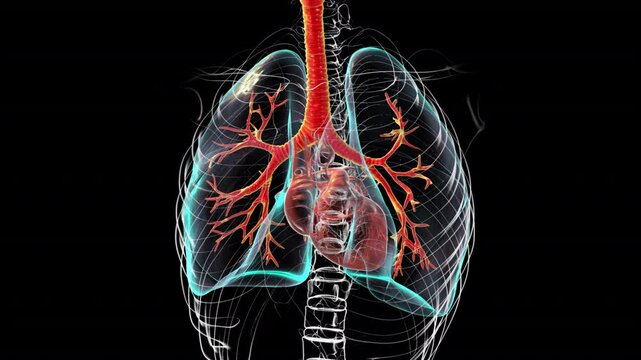 Anatomy of cardiovascular system, illustration