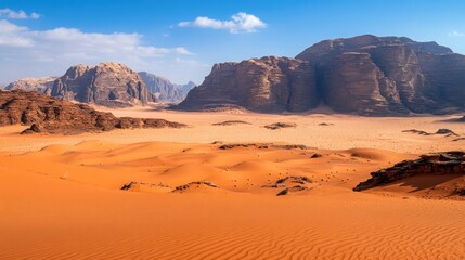 Majestic Wadi Rum Desert Landscape