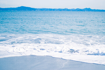 三浦海岸　波打ち際