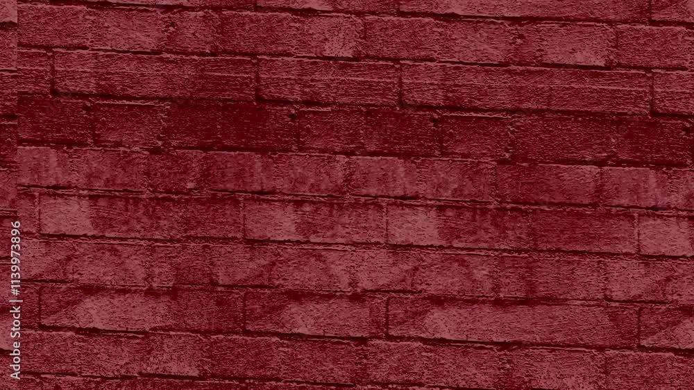 Poster a seamless looping animation of a deep red brick wall texture.