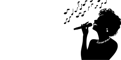 A performer showcasing vocal techniques in a masterclass for aspiring singers, Vectorized Art