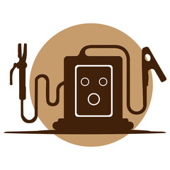 electric welding machine icon vectors illustration